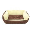 Strip‑velvet Sofa‑Style Pet Bed