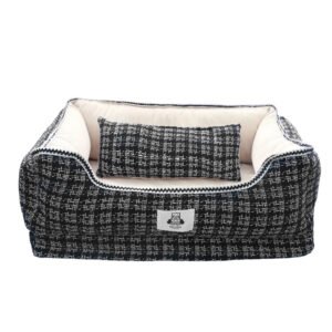 Chanel‑Style Removable Square Pet Bed