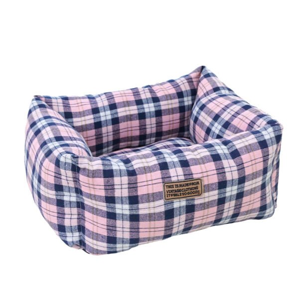 British‑Style Square Pet Bed