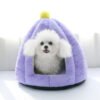 Faux Rabbit Fur Pumpkin Bed