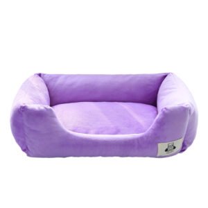 Color Cotton Plush Pet Bed