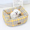 British‑Style Square Pet Bed