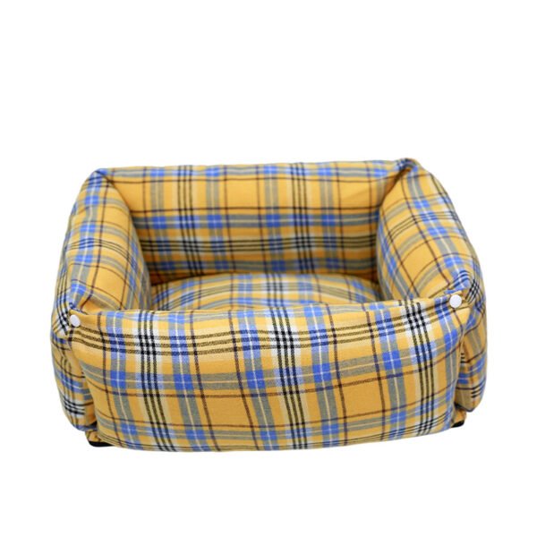 Snap‑button Square Pet Bed