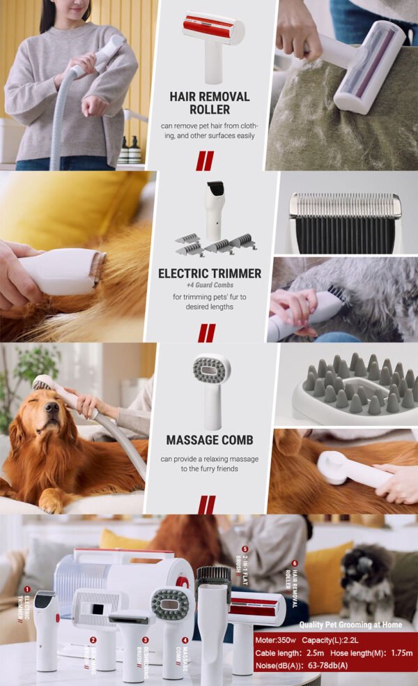 Pet Vacuum Cleaner Set