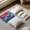 ScreenShot_2026-08-15_164547_038 Strip‑Velvet Pet Bed with Hooded Blanket