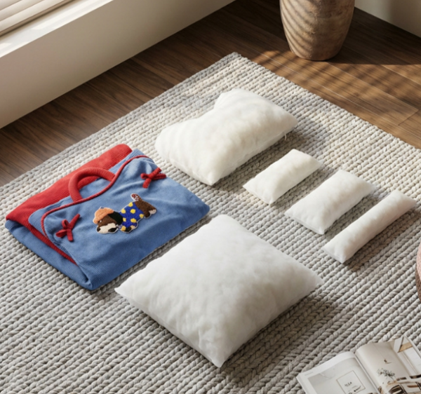 ScreenShot_2026-08-15_164547_038 Strip‑Velvet Pet Bed with Hooded Blanket