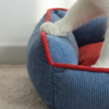 Retro Hot‑dog‑shaped Square Pet Bed