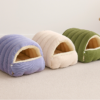 ScreenShot_2026-08-15_171411_281 Striped Velvet Enclosed Pet Bed