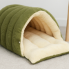 ScreenShot_2026-08-15_171500_474 Striped Velvet Enclosed Pet Bed