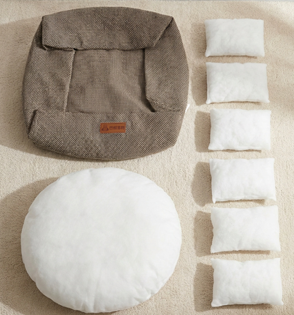 European‑style Plush Hexagonal Pet Bed