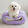 Faux Rabbit Fur Pumpkin Bed