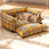 Snap‑button Square Pet Bed
