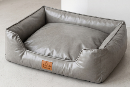 Leather dog bed