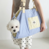Blue‑plaid Pet Carrier Bag