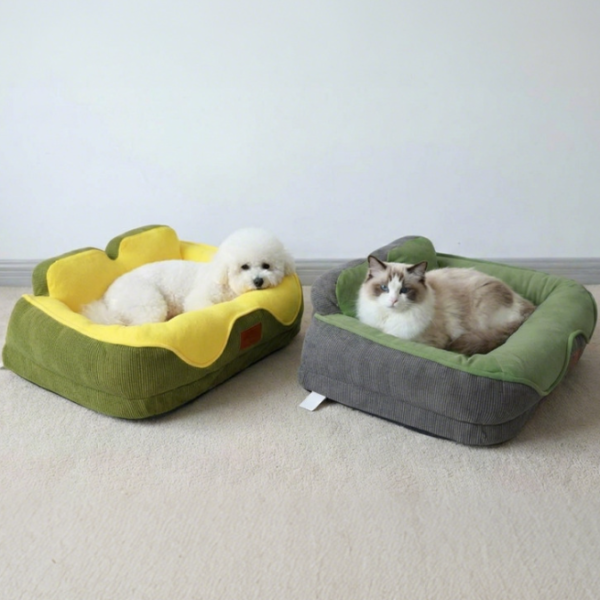 Double‑back Removable Pet Bed